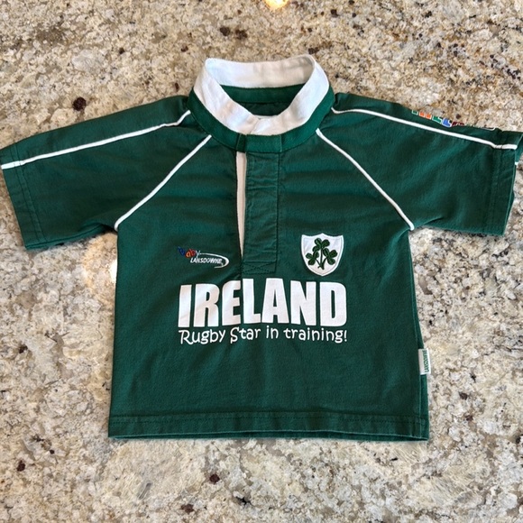 Lansdowne Other - LANSDOWNE Ireland Rugby Shirt Green Baby/Infant Top “Rugby Star In Training”